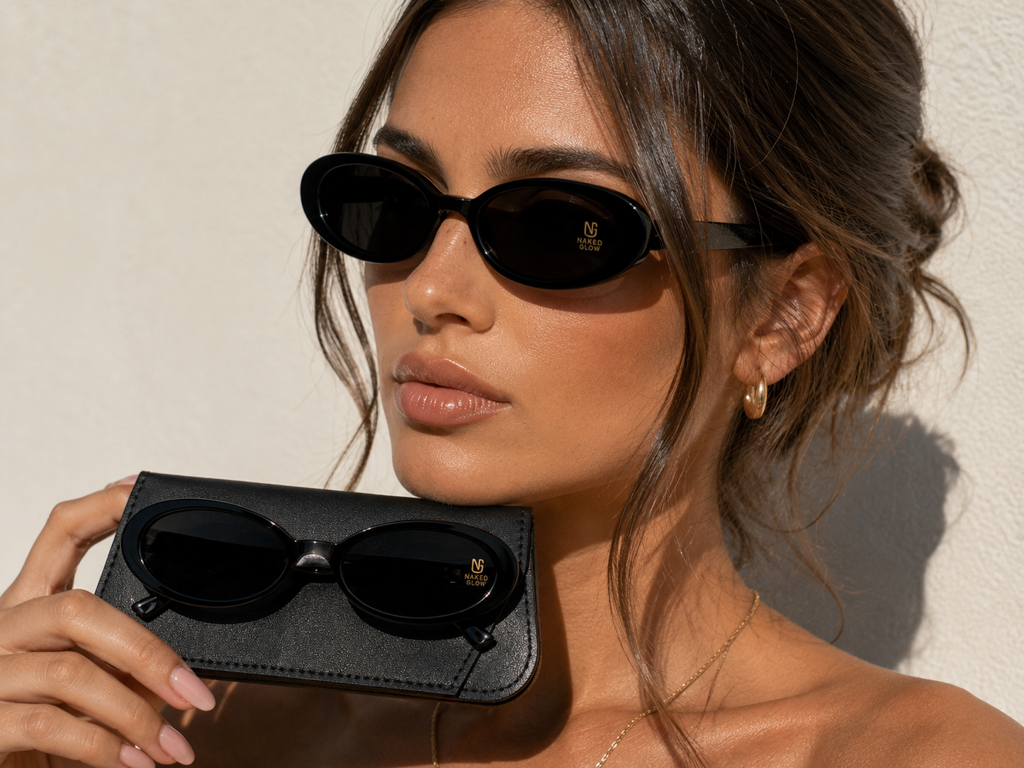 Naked Glow Oval Sunglasses