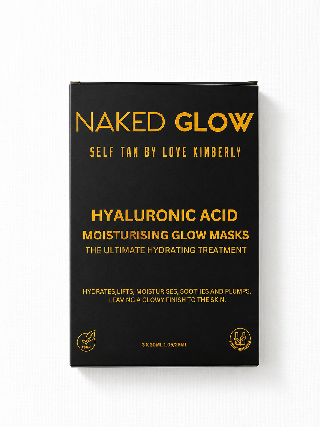Hyaluronic Acid Glowing Facial Sheet Mask Trio